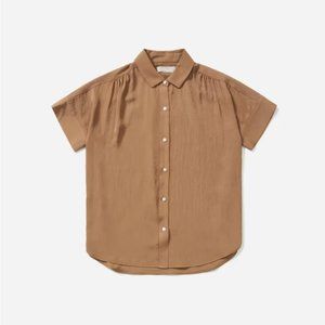 Everlane Japanese GoWeave Light Square Shirt | Size 00 | Brown